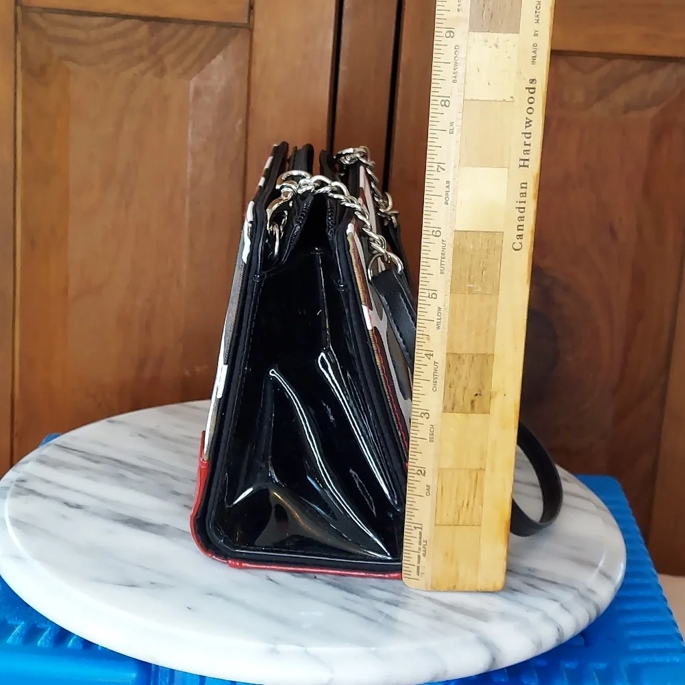Miche Giraffe Print Clutch with Red Accents - Picture 5 of 11